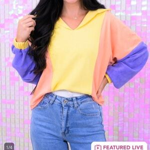 Southern Grace Multi Color Top 🧡💛💜